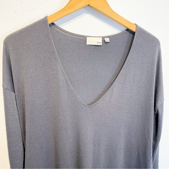 WILFRED ARITZIA Grey Long Sleeve Slouchy Top - Picture 9 of 11